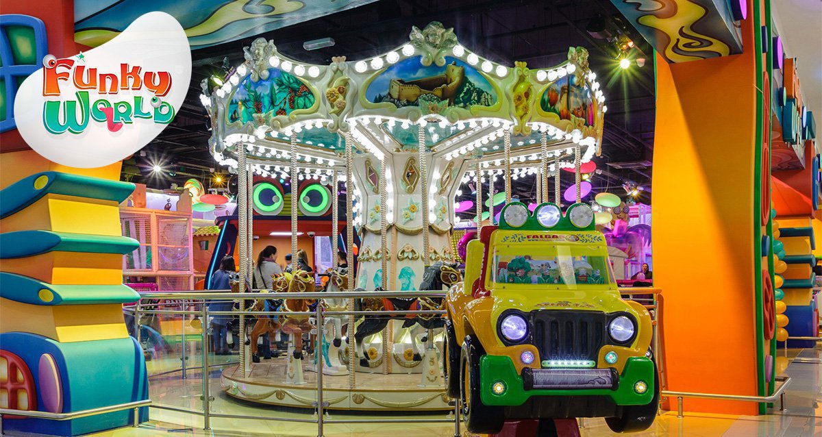 Скидка 50% в детском парке развлечений Funky World