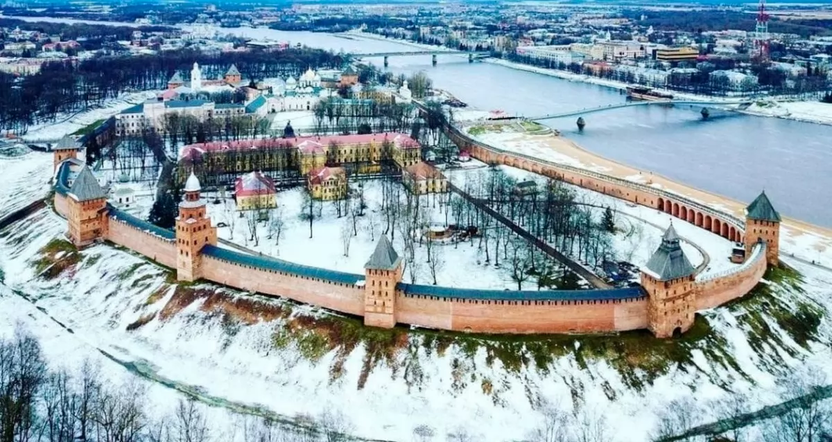 Великий Новгород Кремль зима