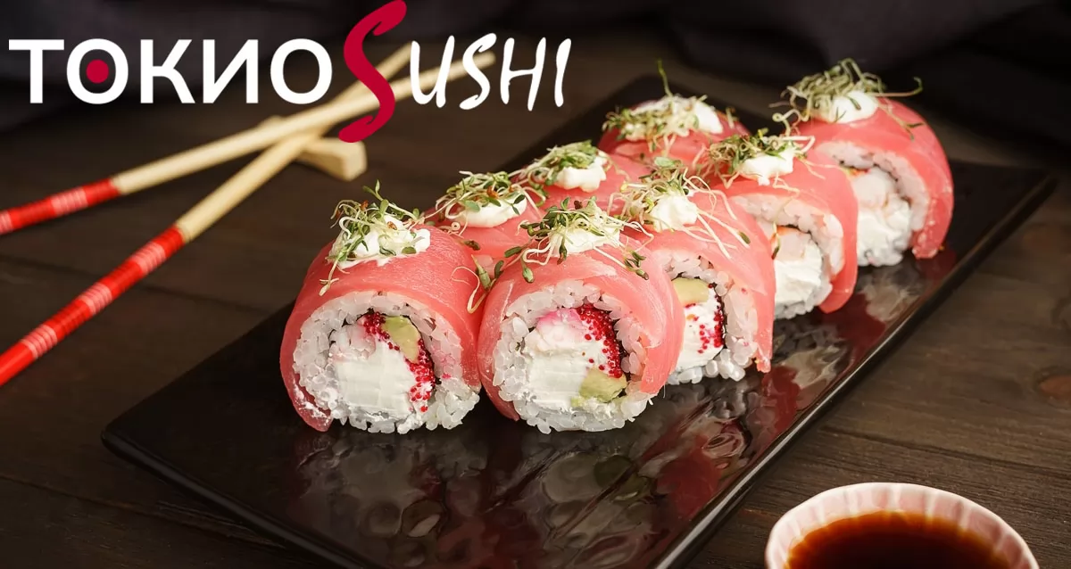 Скидки до 40% на роллы от «Токио Sushi»